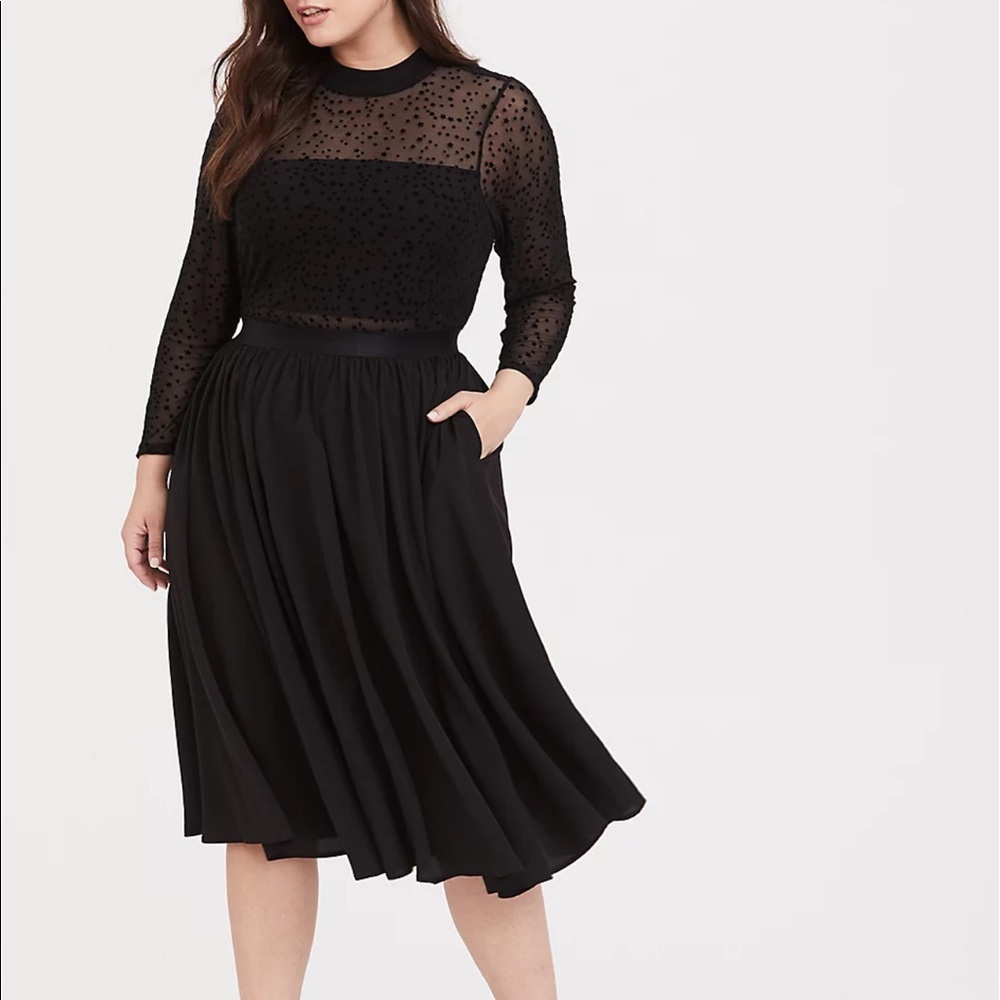 Torrid Black Star Midi Dress